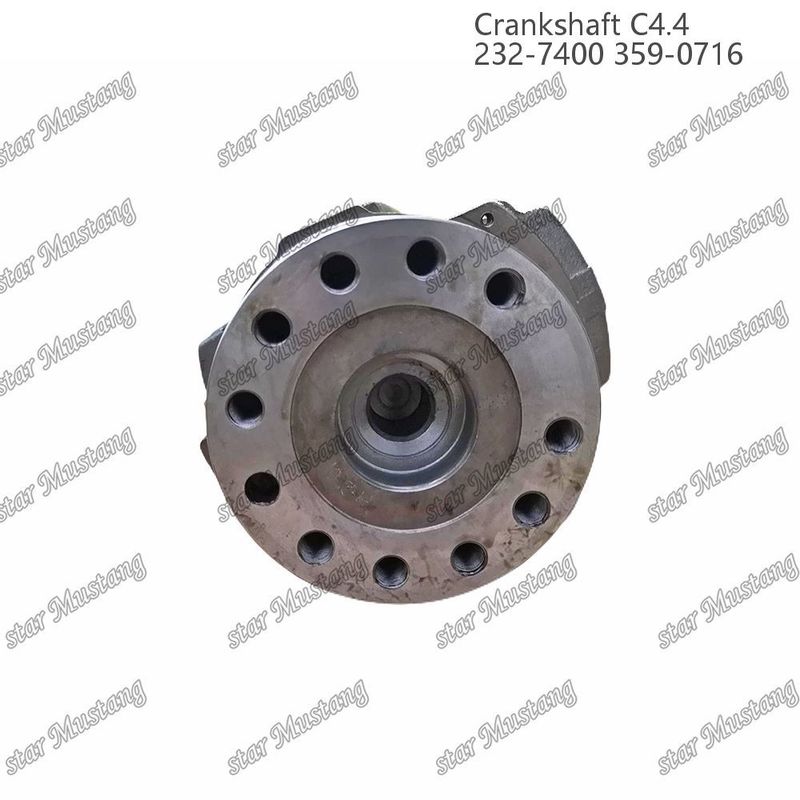 Κρανκ-άξονας C4.4 Σφυρηλατημένο χάλυβα EFI 63mm με σπλήνα 232-7400 359-071 Για εξαρτήματα επισκευής κινητήρων ντίζελ Caterpillar