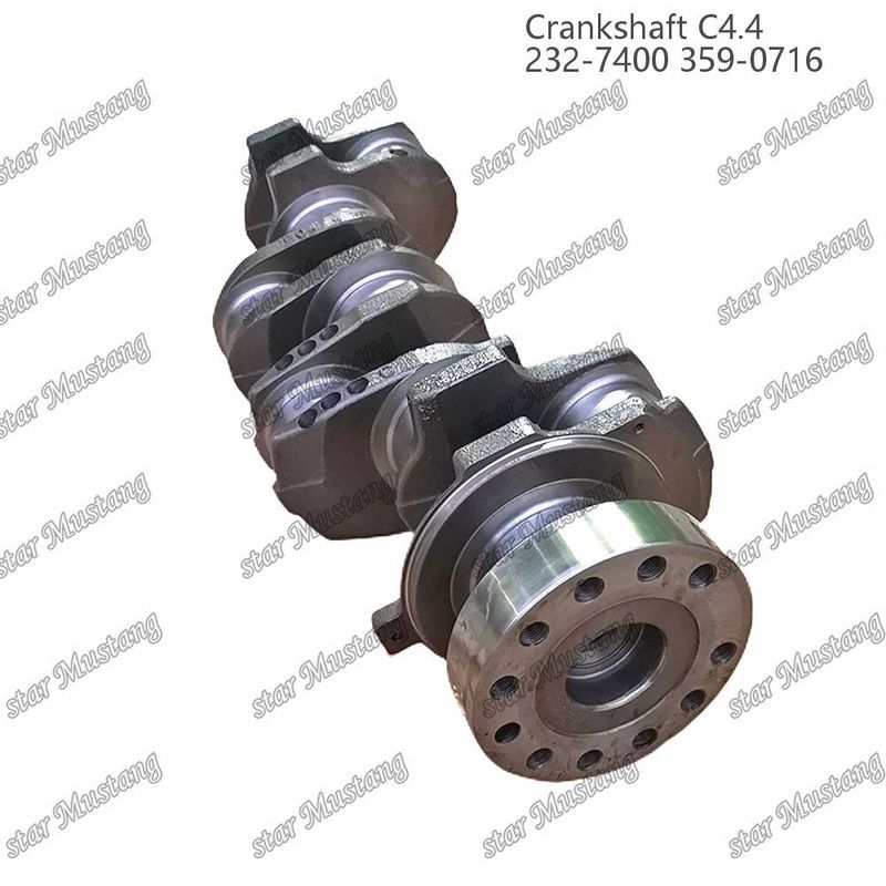 Κρανκ-άξονας C4.4 Σφυρηλατημένο χάλυβα EFI 63mm με σπλήνα 232-7400 359-071 Για εξαρτήματα επισκευής κινητήρων ντίζελ Caterpillar