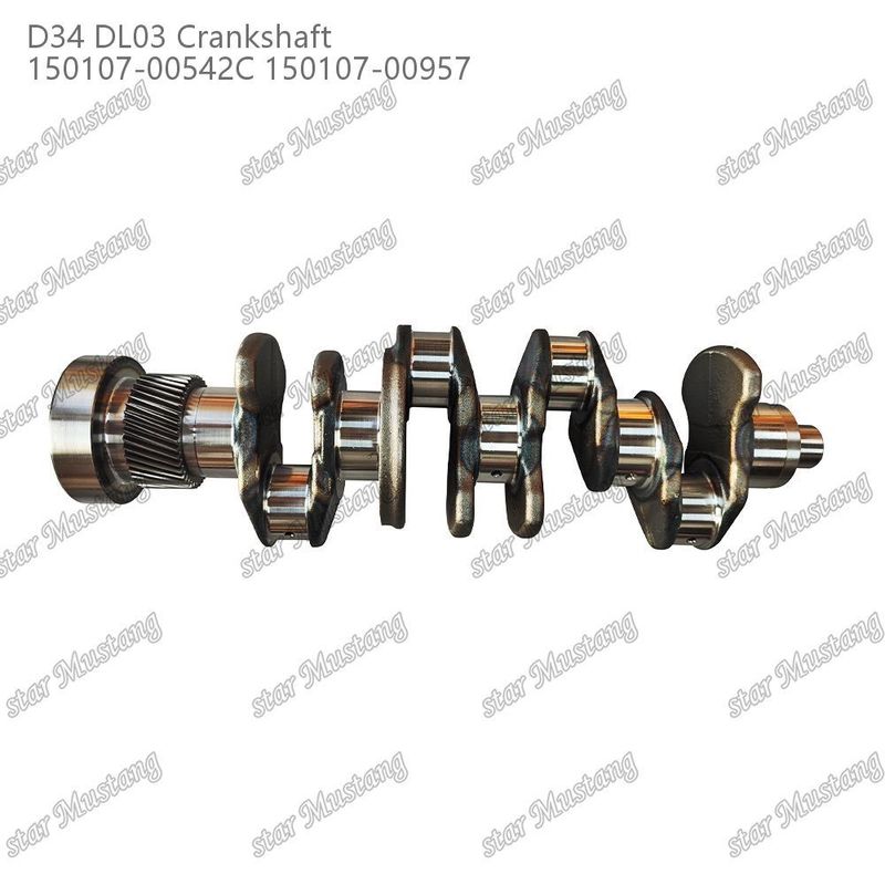 D34 DL03 Κρανκ άξονας 150107-00542C 150107-00957 Για ανταλλακτικά κινητήρα DOOSAN DAEWOO