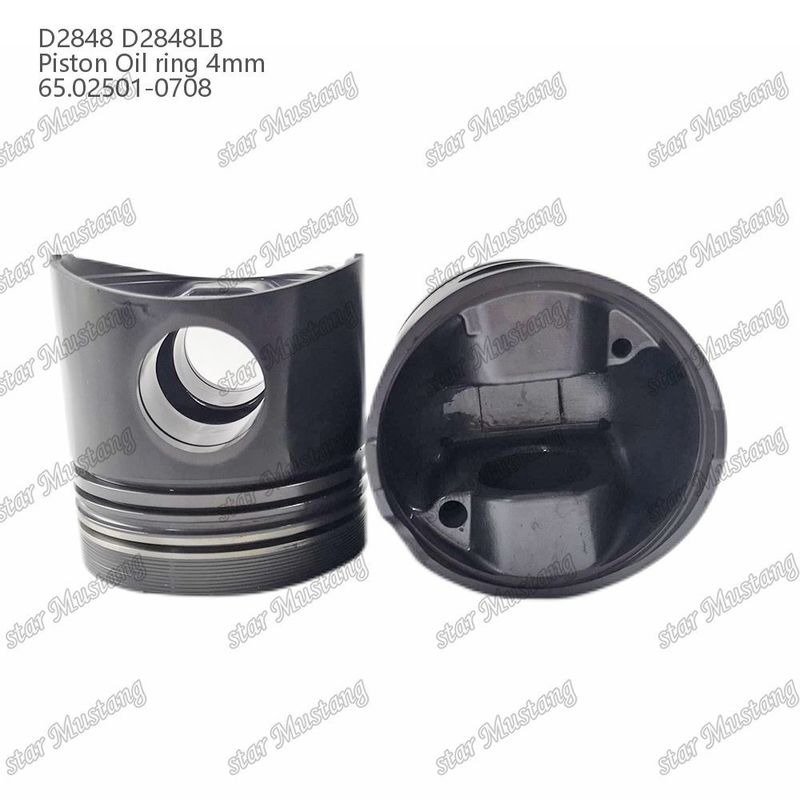 Πιστόν D2848 D2848LB Δαχτυλίδι ελαίου 4mm 65.02501-0708 Για εξαρτήματα επισκευής κινητήρων ντίζελ Doosan