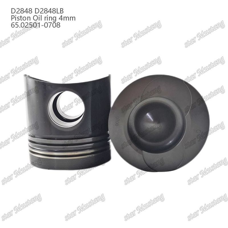 Πιστόν D2848 D2848LB Δαχτυλίδι ελαίου 4mm 65.02501-0708 Για εξαρτήματα επισκευής κινητήρων ντίζελ Doosan