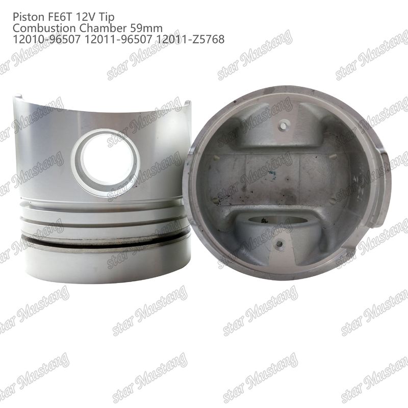 FE6T Μηχανής Πιστόν 12V Θάλαμος Μέγεθος 59mm 3x2x4mm 12010-96507 12011-96507 12011-Z5768 Για ανταλλακτικά κινητήρα Nissan