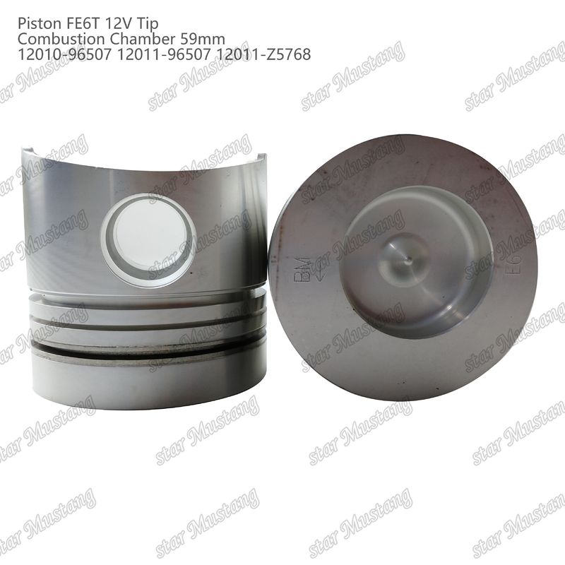 FE6T Μηχανής Πιστόν 12V Θάλαμος Μέγεθος 59mm 3x2x4mm 12010-96507 12011-96507 12011-Z5768 Για ανταλλακτικά κινητήρα Nissan