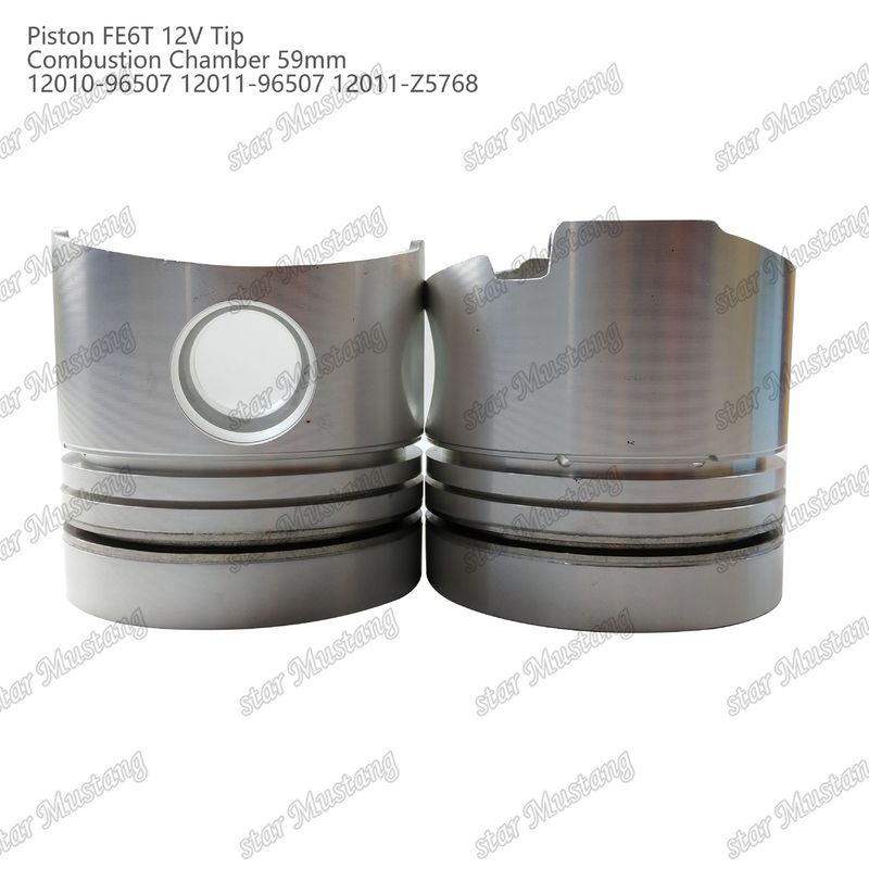 FE6T Μηχανής Πιστόν 12V Θάλαμος Μέγεθος 59mm 3x2x4mm 12010-96507 12011-96507 12011-Z5768 Για ανταλλακτικά κινητήρα Nissan