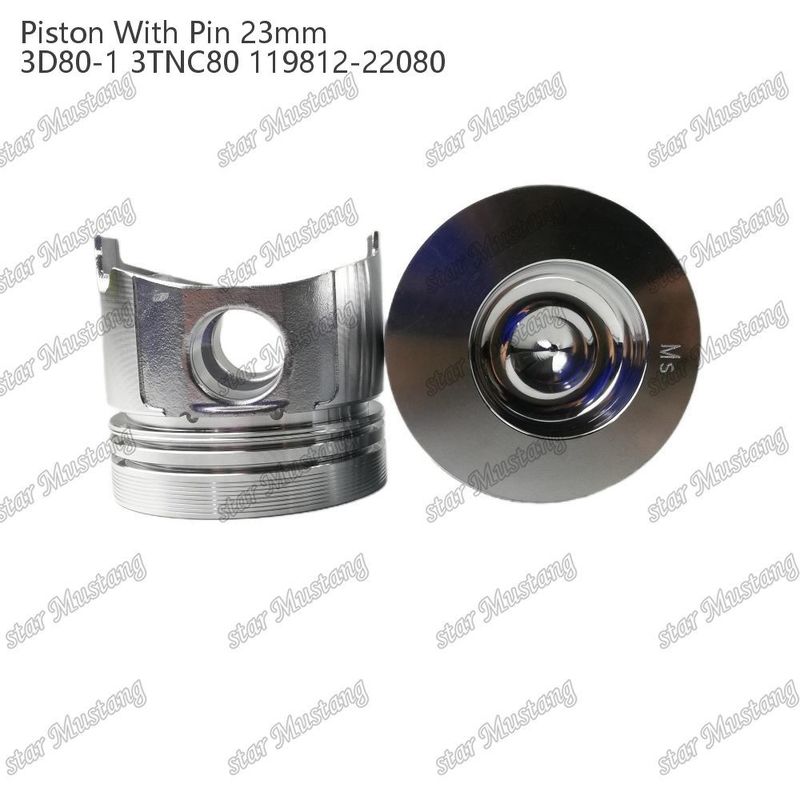 Πιστόν 3D80-1 3TNC80 PIN SIZE 23mm 119812-22080 Για εξαρτήματα επισκευής κινητήρων ντίζελ Yanmar