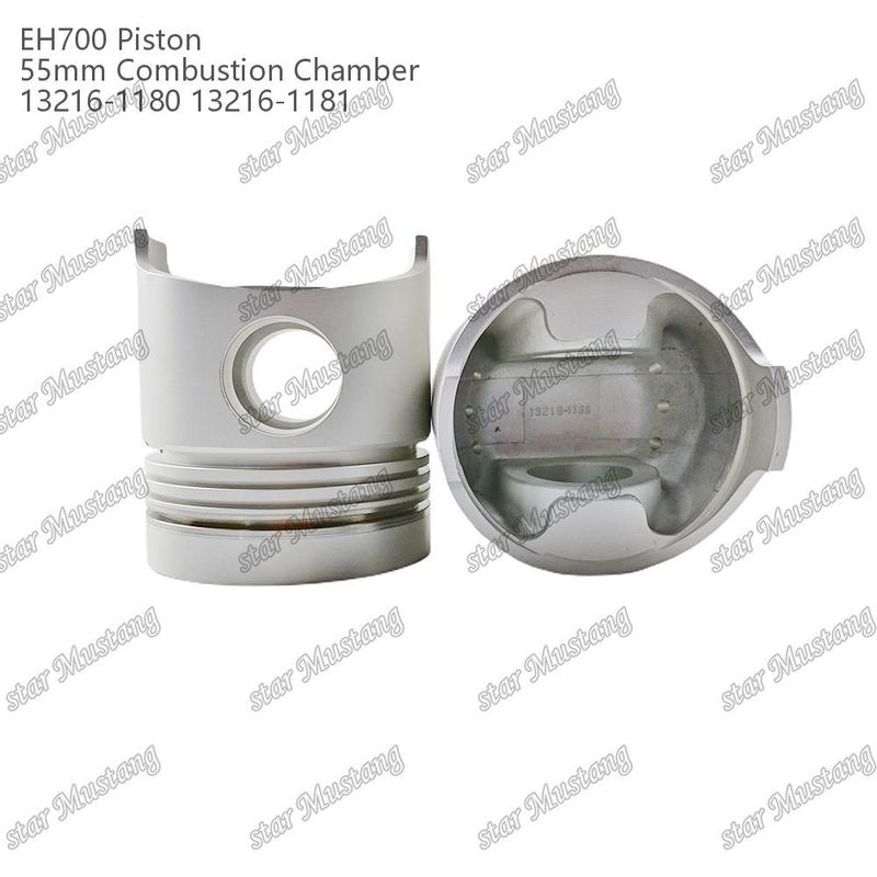 Πιστόνας EH700 55 mm θάλαμος καύσης 13216-1181 13216-1180 Για εξαρτήματα επισκευής κινητήρων ντίζελ Hino