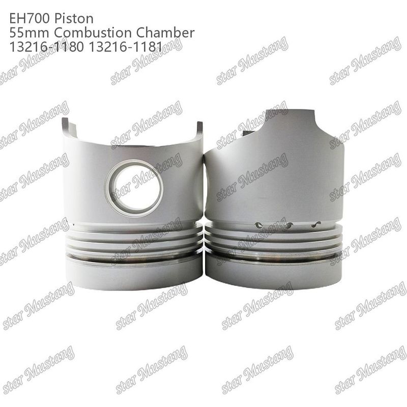 Πιστόνας EH700 55 mm θάλαμος καύσης 13216-1181 13216-1180 Για εξαρτήματα επισκευής κινητήρων ντίζελ Hino