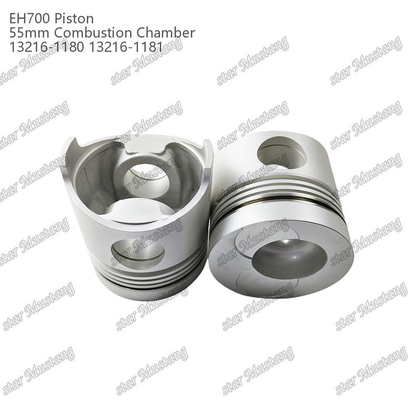 Πιστόνας EH700 55 mm θάλαμος καύσης 13216-1181 13216-1180 Για εξαρτήματα επισκευής κινητήρων ντίζελ Hino