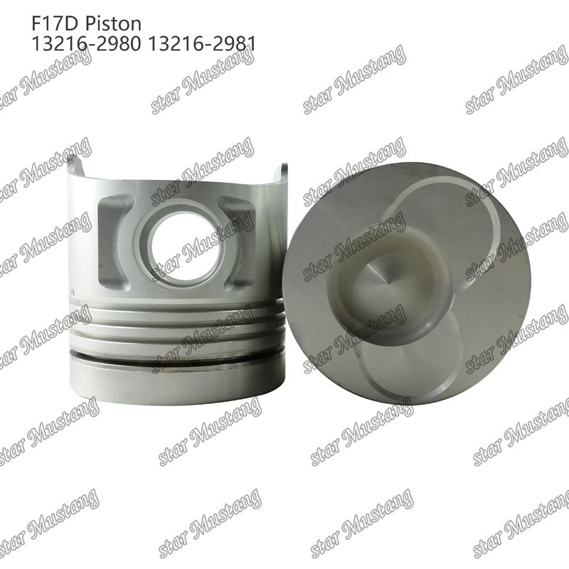 Πιστόνας F17D Θάλαμος καύσης 69mm 13216-2980 13216-2981 Για εξαρτήματα επισκευής κινητήρων ντίζελ Hino