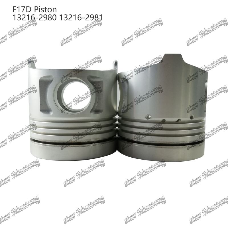Πιστόνας F17D Θάλαμος καύσης 69mm 13216-2980 13216-2981 Για εξαρτήματα επισκευής κινητήρων ντίζελ Hino