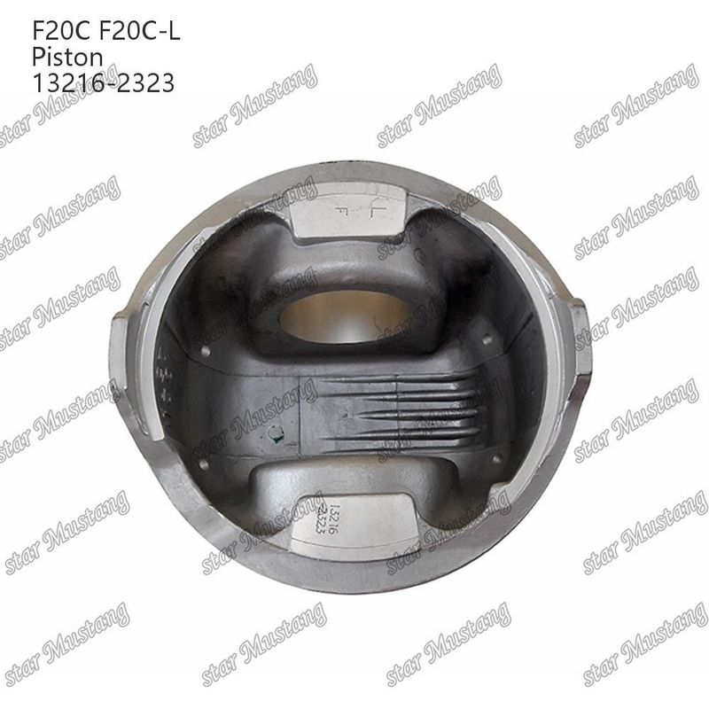 Πιστόνας F20C-L επίπεδος πυθμένας 13216-2323 Για εξαρτήματα επισκευής κινητήρων ντίζελ Hino