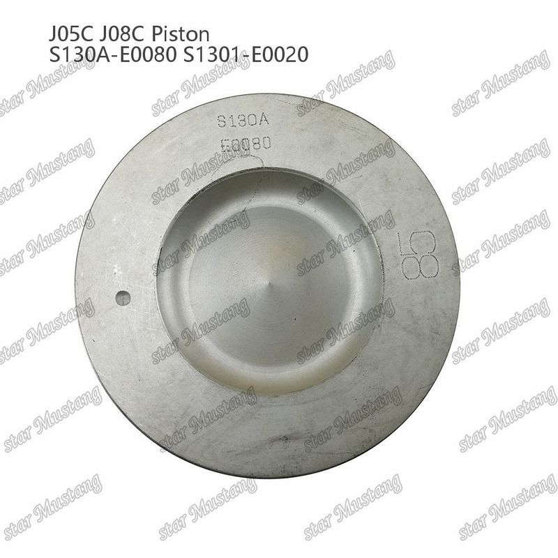 Πιστόνας J05C J08C με χαλκό 65mm θάλαμο καύσης εσωτερική ψύξη S130A-E0080 S1301-E0020 Για Hino