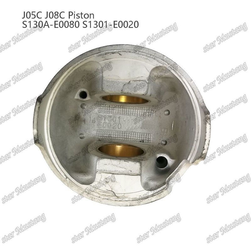 Πιστόνας J05C J08C με χαλκό 65mm θάλαμο καύσης εσωτερική ψύξη S130A-E0080 S1301-E0020 Για Hino
