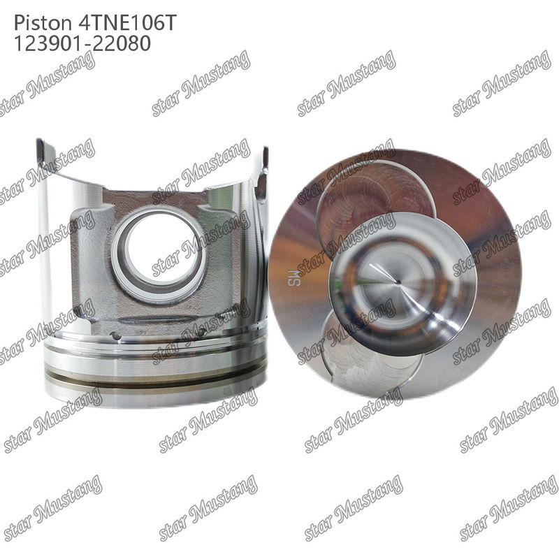 Πιστόνας 4TNE106T με εκτύπωση βαλβίδας 123901-22080 Για εξαρτήματα επισκευής ντίζελ Yanmar