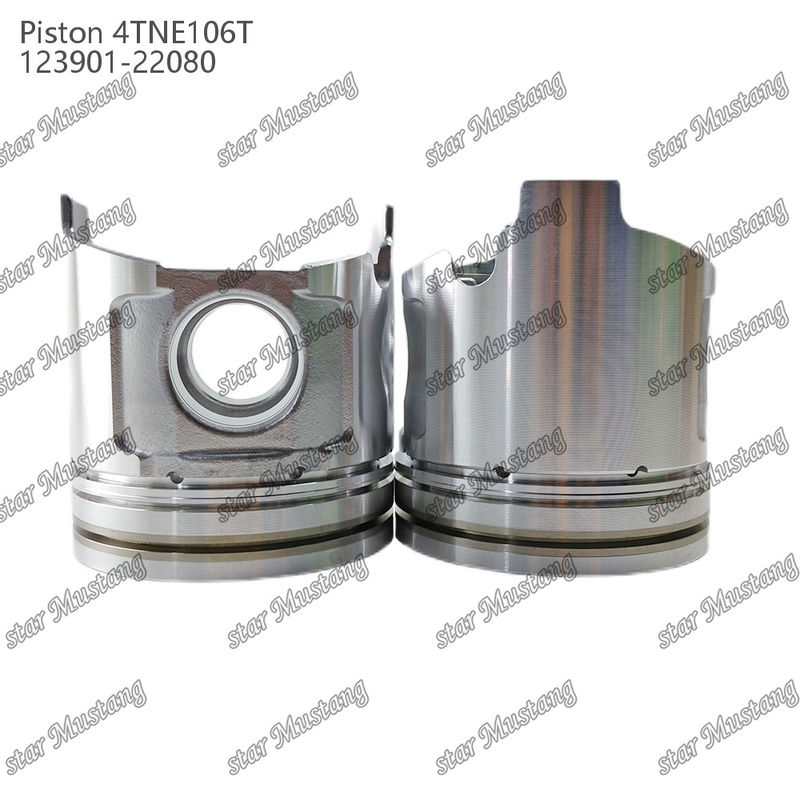 Πιστόνας 4TNE106T με εκτύπωση βαλβίδας 123901-22080 Για εξαρτήματα επισκευής ντίζελ Yanmar
