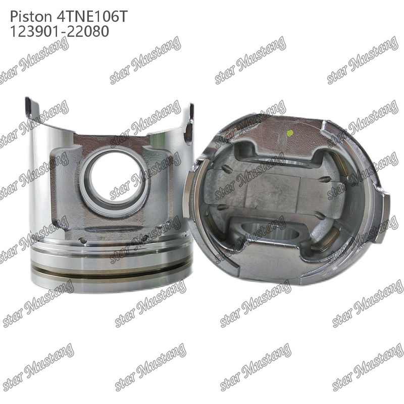 Πιστόνας 4TNE106T με εκτύπωση βαλβίδας 123901-22080 Για εξαρτήματα επισκευής ντίζελ Yanmar