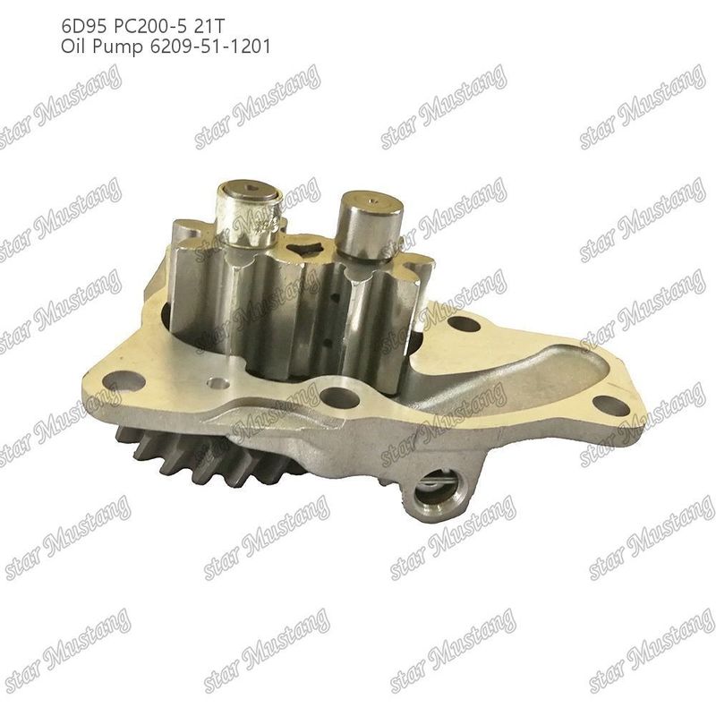 Αντλία πετρελαίου 6D95 PC200-5 21T 6209-51-1201 Για ανταλλακτικά κινητήρα Kumatsu
