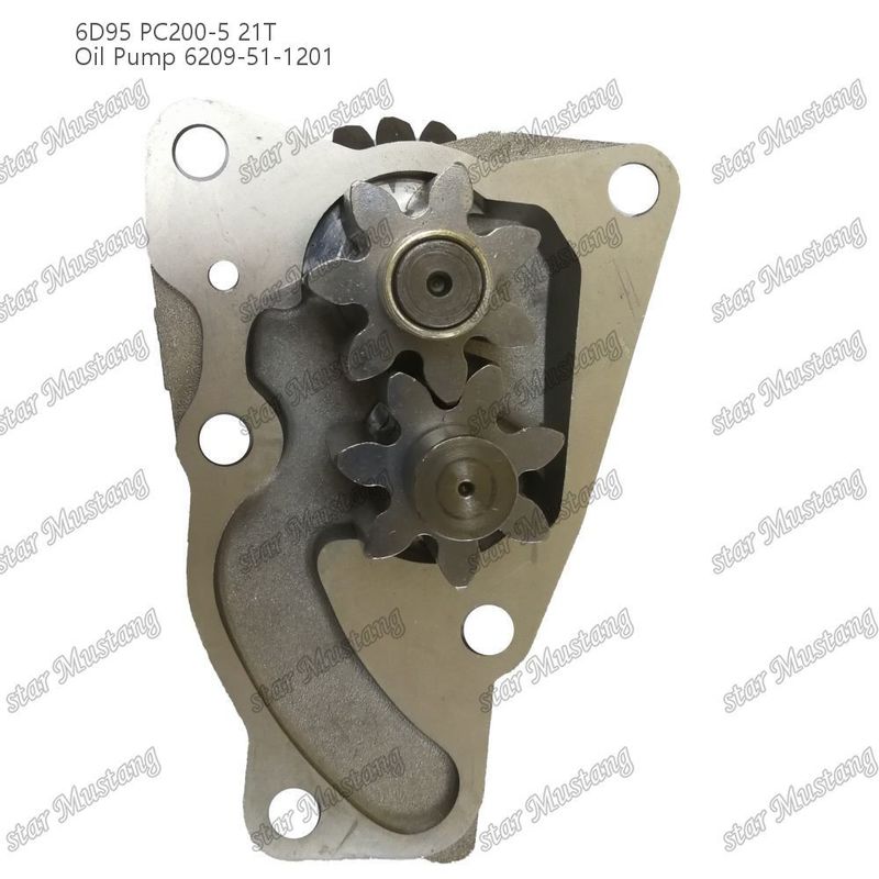 Αντλία πετρελαίου 6D95 PC200-5 21T 6209-51-1201 Για ανταλλακτικά κινητήρα Kumatsu