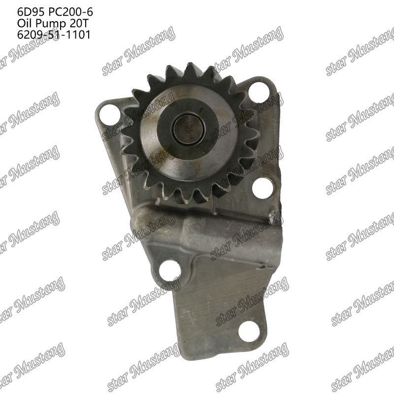 Αντλία πετρελαίου 6D95 PC200-6 20T 6209-51-1101 Για ανταλλακτικά κινητήρα Kumatsu