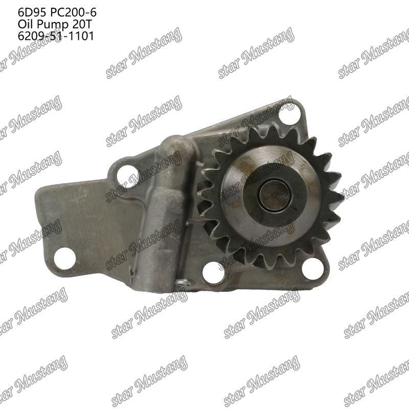 Αντλία πετρελαίου 6D95 PC200-6 20T 6209-51-1101 Για ανταλλακτικά κινητήρα Kumatsu