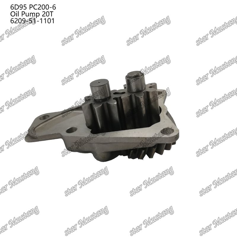 Αντλία πετρελαίου 6D95 PC200-6 20T 6209-51-1101 Για ανταλλακτικά κινητήρα Kumatsu