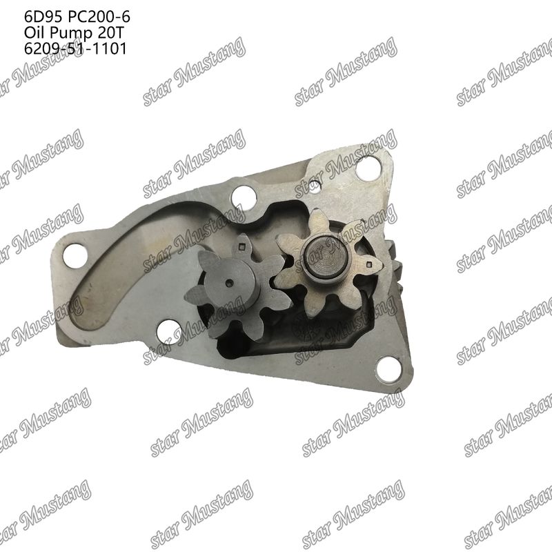 Αντλία πετρελαίου 6D95 PC200-6 20T 6209-51-1101 Για ανταλλακτικά κινητήρα Kumatsu