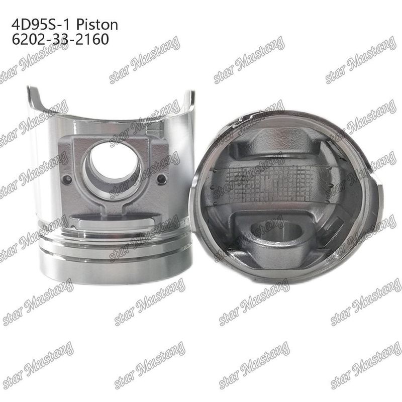 Πιστόν 4D95S-1 104mm ψηλά στρογγυλό κάτω 51mm θάλαμος καύσης 6202-33-2160 Για ανταλλακτικά κινητήρα Kumatsu