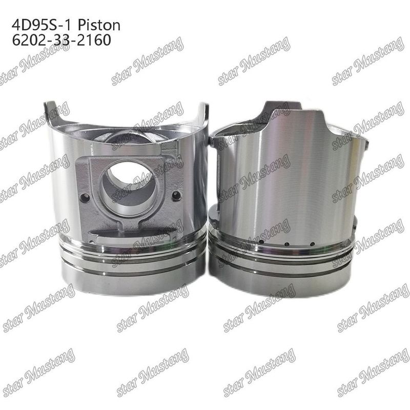 Πιστόν 4D95S-1 104mm ψηλά στρογγυλό κάτω 51mm θάλαμος καύσης 6202-33-2160 Για ανταλλακτικά κινητήρα Kumatsu