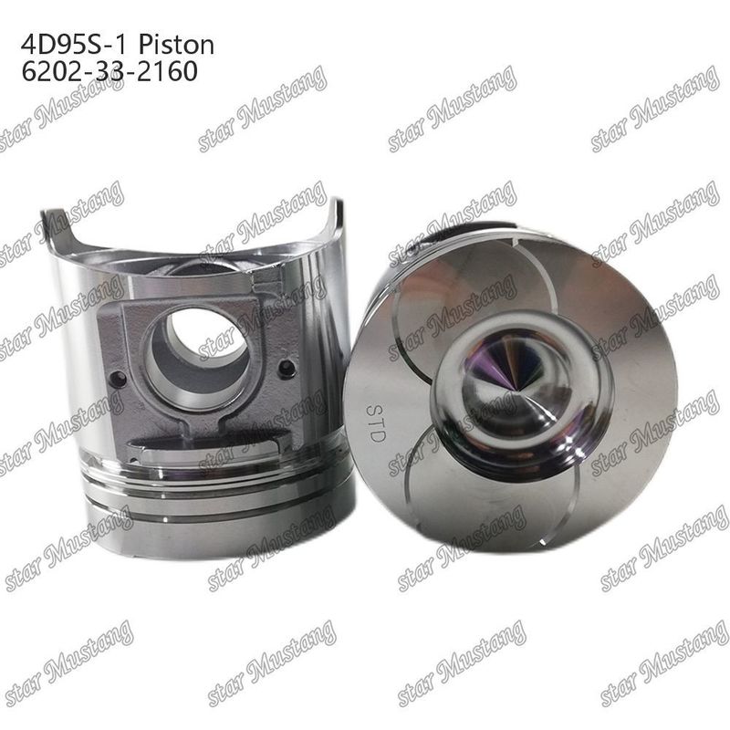 Πιστόν 4D95S-1 104mm ψηλά στρογγυλό κάτω 51mm θάλαμος καύσης 6202-33-2160 Για ανταλλακτικά κινητήρα Kumatsu
