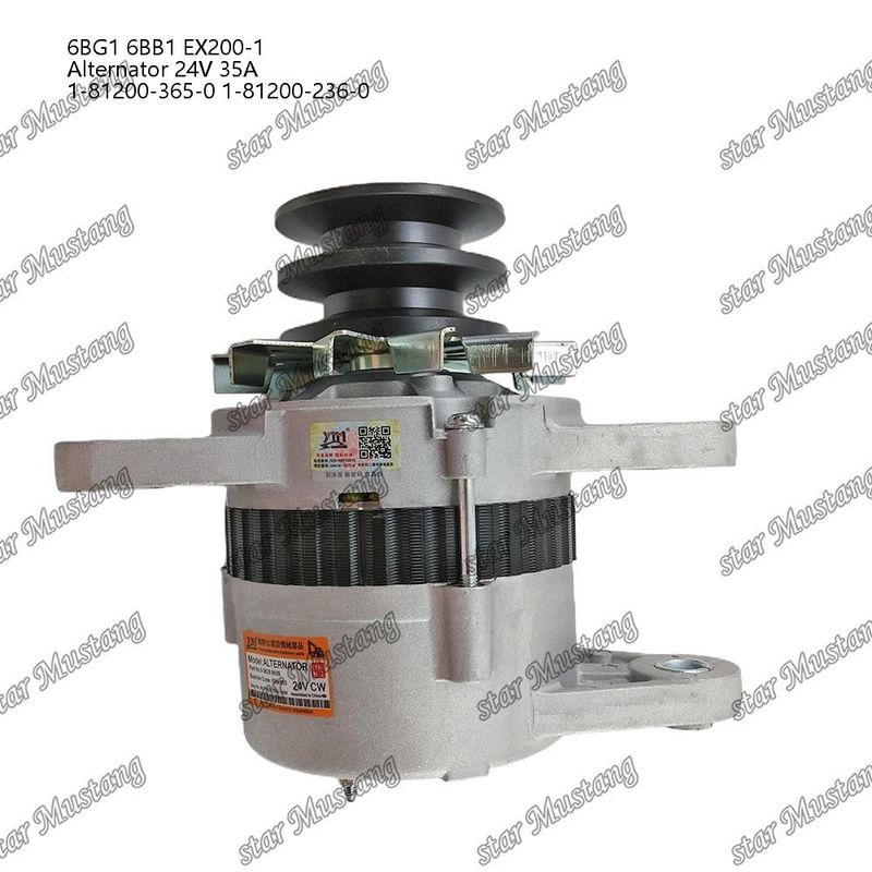Εναλλακτικός κινητήρας 6BG1 6BB1 EX200-1 24V 35A 1-81200-365-0 1-81200-236-0