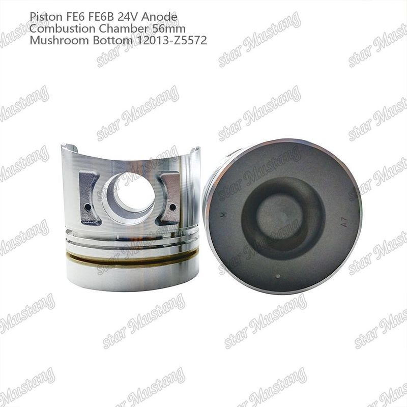 Πιστόν FE6 FE6B 24V Θάλαμος καύσης 56mm Ανόδος κάτω από μανιτάρι 12013-Z5572 Για ανταλλακτικά κινητήρα Nissan