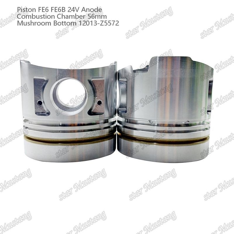 Πιστόν FE6 FE6B 24V Θάλαμος καύσης 56mm Ανόδος κάτω από μανιτάρι 12013-Z5572 Για ανταλλακτικά κινητήρα Nissan