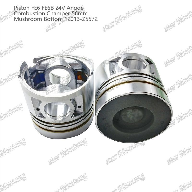 Πιστόν FE6 FE6B 24V Θάλαμος καύσης 56mm Ανόδος κάτω από μανιτάρι 12013-Z5572 Για ανταλλακτικά κινητήρα Nissan