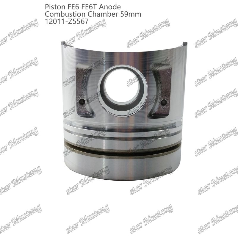 Πιστόν FE6 FE6T Θάλαμος καύσης 59mm Σφιχτό κάτω άνοδο 3x2x4mm 12011-Z5567 Για ανταλλακτικά κινητήρα Mitsubishi