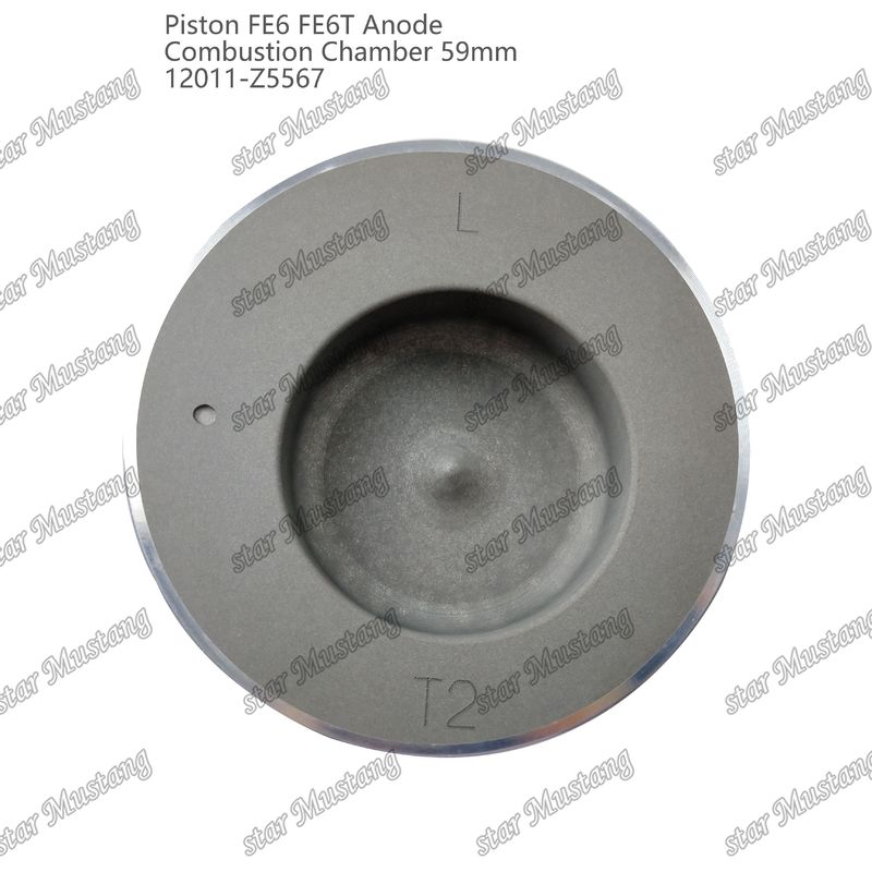 Πιστόν FE6 FE6T Θάλαμος καύσης 59mm Σφιχτό κάτω άνοδο 3x2x4mm 12011-Z5567 Για ανταλλακτικά κινητήρα Mitsubishi