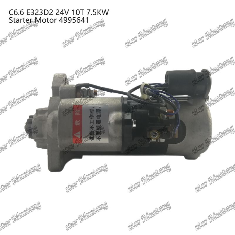 Μηχανή εκκίνησης κινητήρα C6.6 E323D2 24V 10T 7.5KW 4995641 Για ανταλλακτικά κινητήρα Caterpillar