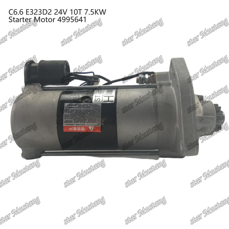 Μηχανή εκκίνησης κινητήρα C6.6 E323D2 24V 10T 7.5KW 4995641 Για ανταλλακτικά κινητήρα Caterpillar