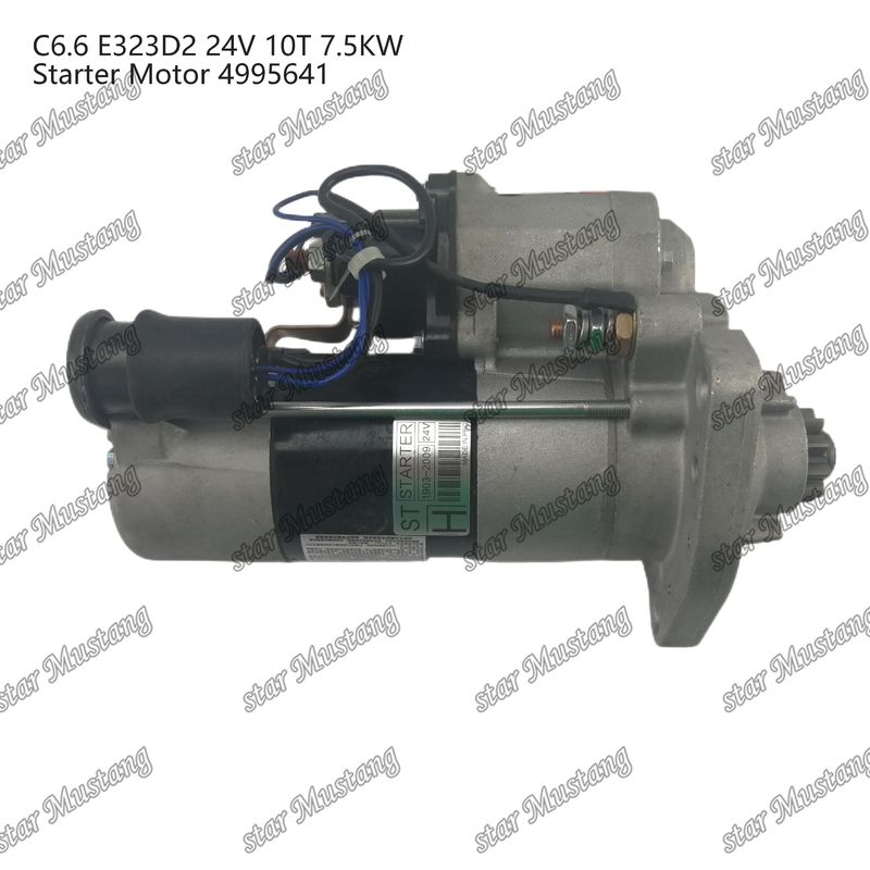 Μηχανή εκκίνησης κινητήρα C6.6 E323D2 24V 10T 7.5KW 4995641 Για ανταλλακτικά κινητήρα Caterpillar