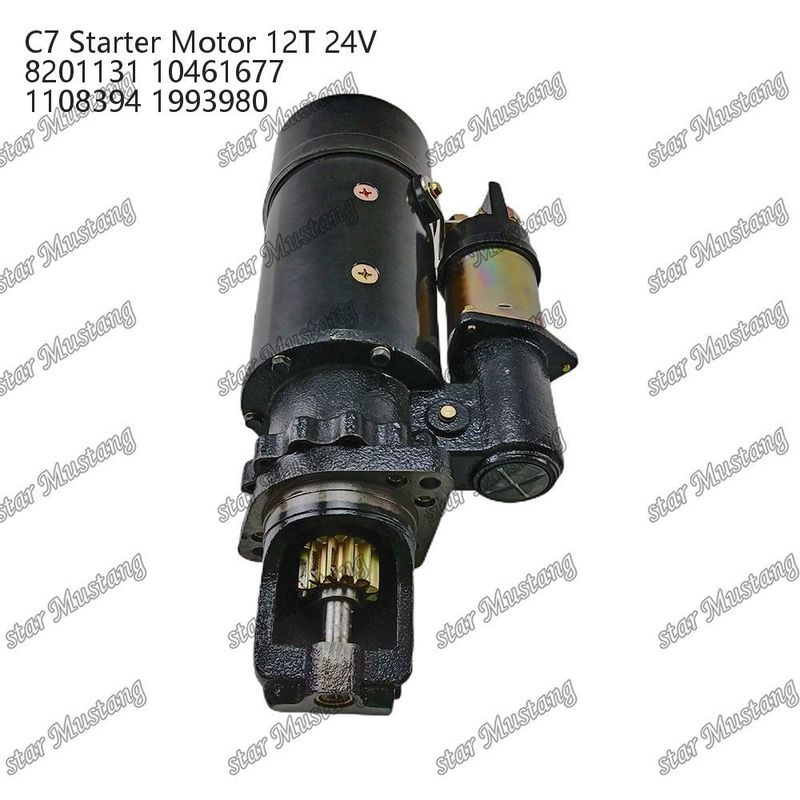 Μηχανή εκκίνησης κινητήρα C7 12T 24V 8201131 10461677 1108394 1993980 Για ανταλλακτικά κινητήρα Caterpillar