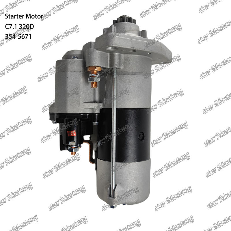 Μηχανή εκκίνησης κινητήρα C7.1 320D 24V 10T 7.5KW 354-5671 Για ανταλλακτικά κινητήρα Caterpillar