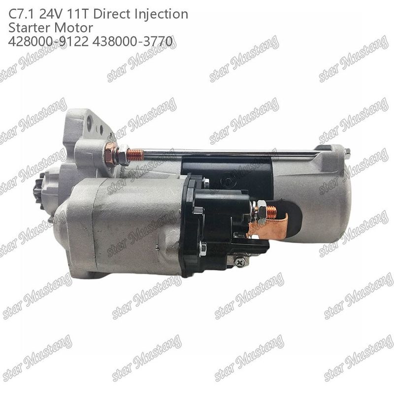 Μηχανή εκκίνησης κινητήρα C7.1 DI τύπου 24V 11T 428000-9122 438000-3770 για ανταλλακτικά κινητήρα Caterpillar