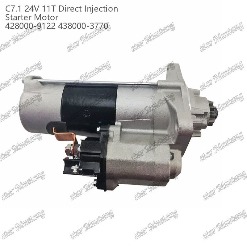 Μηχανή εκκίνησης κινητήρα C7.1 DI τύπου 24V 11T 428000-9122 438000-3770 για ανταλλακτικά κινητήρα Caterpillar