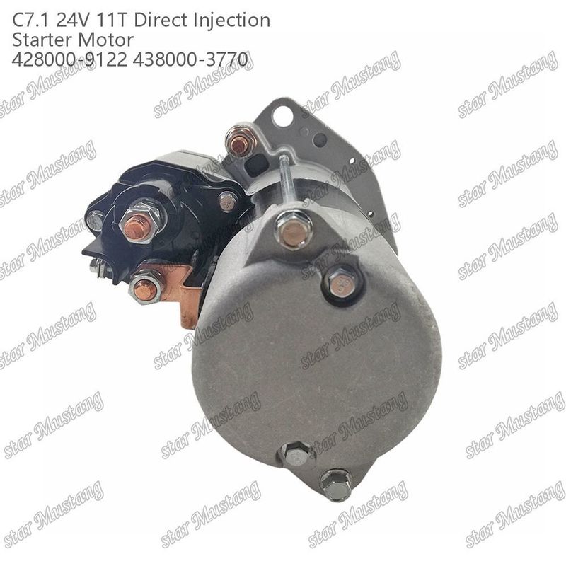 Μηχανή εκκίνησης κινητήρα C7.1 DI τύπου 24V 11T 428000-9122 438000-3770 για ανταλλακτικά κινητήρα Caterpillar