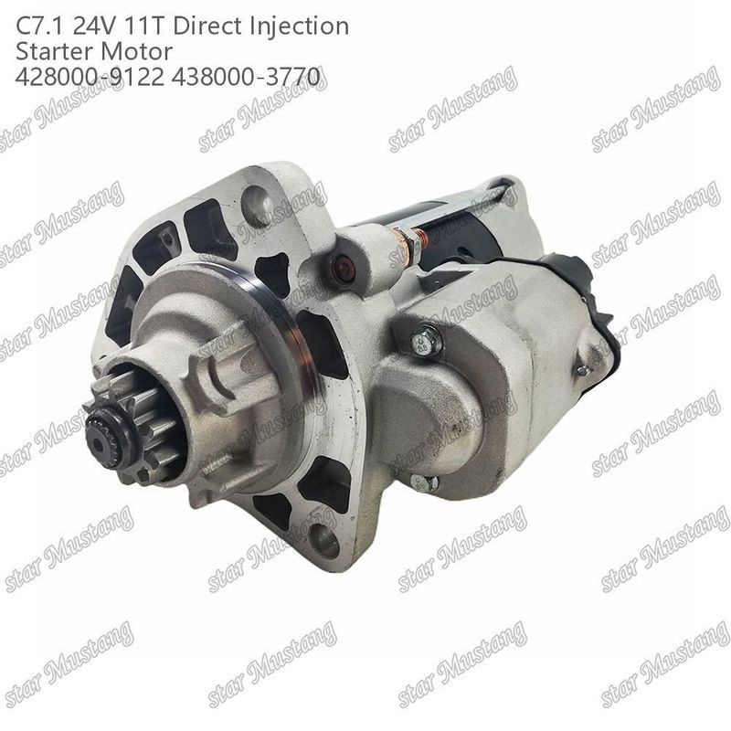 Μηχανή εκκίνησης κινητήρα C7.1 DI τύπου 24V 11T 428000-9122 438000-3770 για ανταλλακτικά κινητήρα Caterpillar
