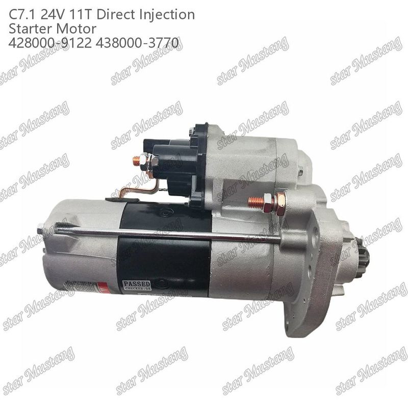 Μηχανή εκκίνησης κινητήρα C7.1 DI τύπου 24V 11T 428000-9122 438000-3770 για ανταλλακτικά κινητήρα Caterpillar