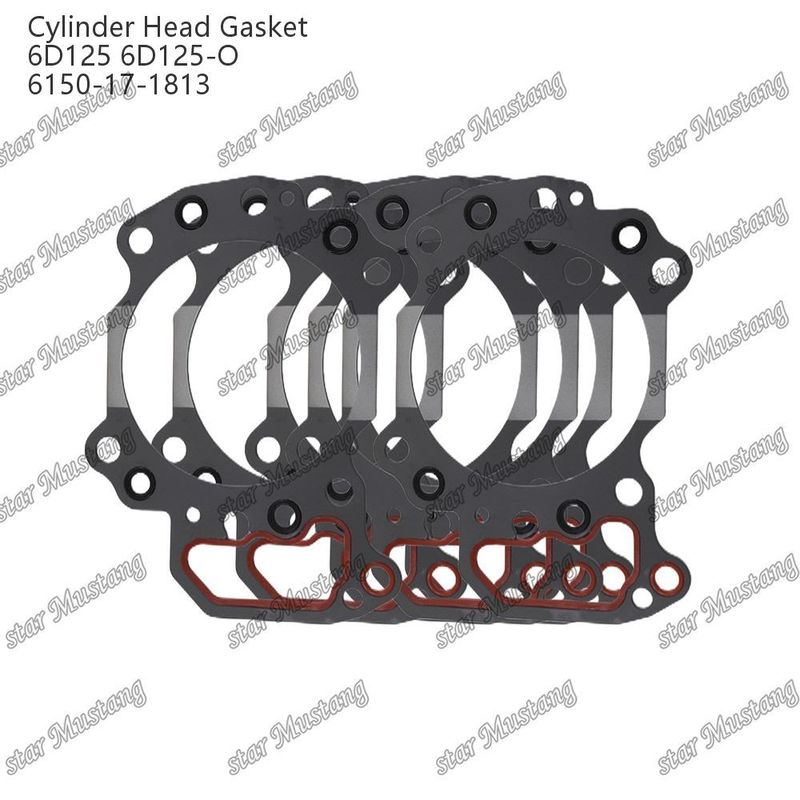Συμπλήρωμα κεφαλής κύλινδρου 6D125 6D125-O 6150-17-1813 Για ανταλλακτικά κινητήρα KUMATSU