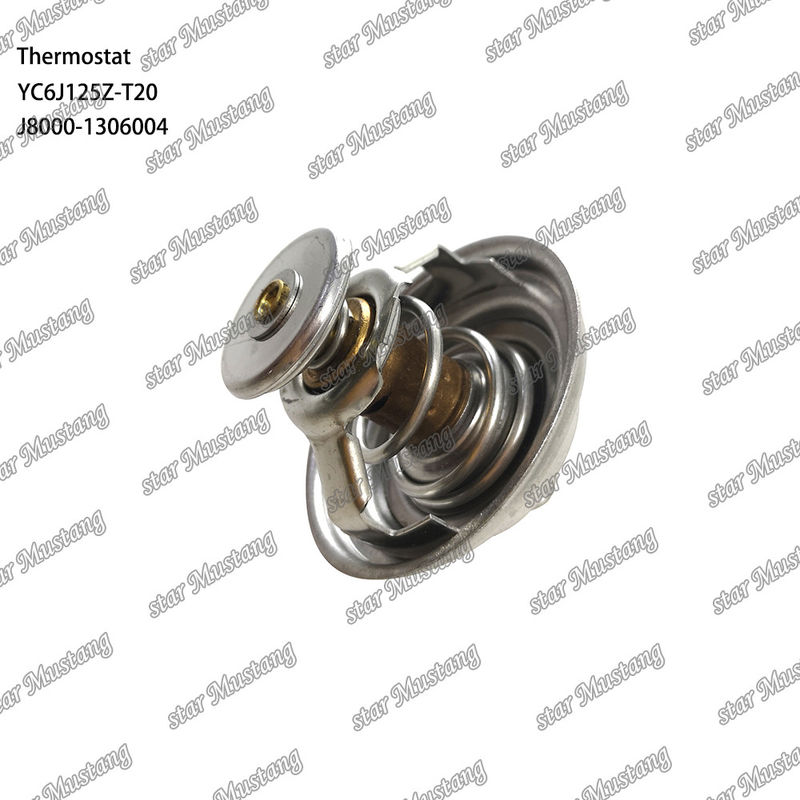Θερμοστάτης YC6J125Z-T20 J8000-1306004 75°C Μέρος κινητήρα με ολοκληρωμένη δομή και 6 μήνες