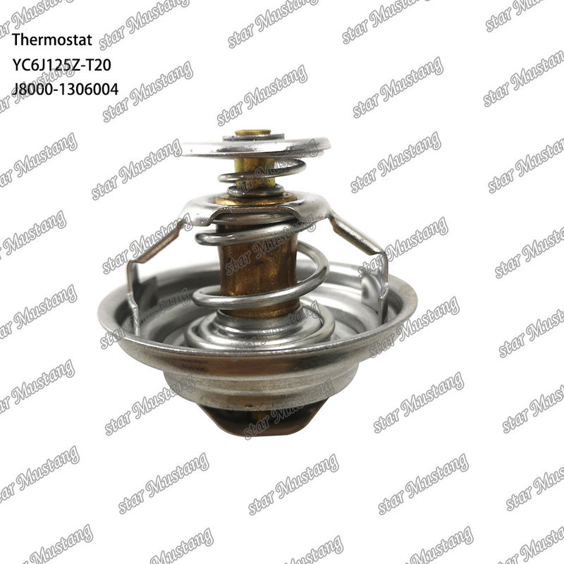 Θερμοστάτης YC6J125Z-T20 J8000-1306004 75°C Μέρος κινητήρα με ολοκληρωμένη δομή και 6 μήνες