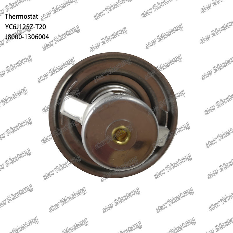 Θερμοστάτης YC6J125Z-T20 J8000-1306004 75°C Μέρος κινητήρα με ολοκληρωμένη δομή και 6 μήνες
