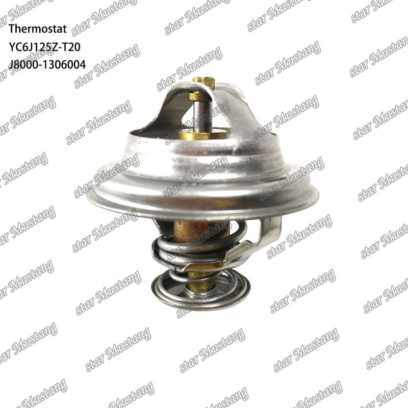 Θερμοστάτης YC6J125Z-T20 J8000-1306004 75°C Μέρος κινητήρα με ολοκληρωμένη δομή και 6 μήνες
